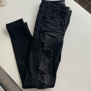 American eagle black skinny jeans